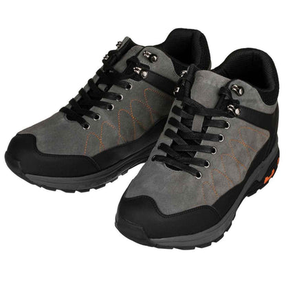 CALTO - H75472 - 3.2 Inches Taller (Grey) - Hiking Style Boots Tallmenshoes.com