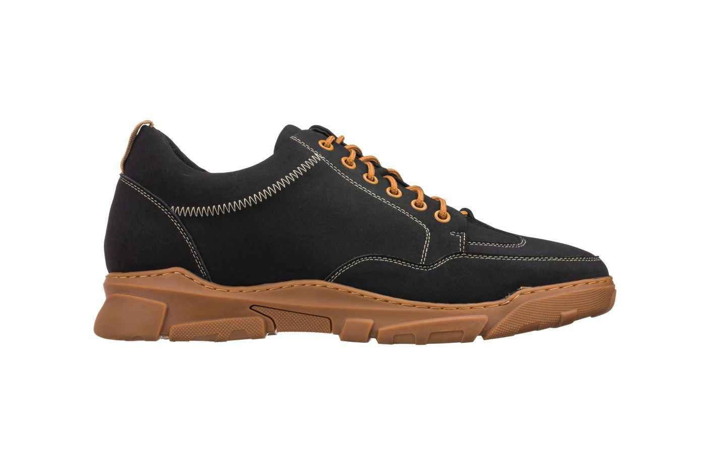 CALTO - K8025 - 2.8 Inches Taller (Black) - Hiking Style Tallmenshoes.com