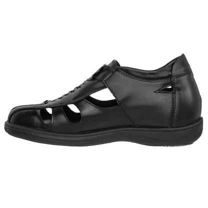 TOTO Black Braided Leather Sandals - Three Inches - G1307 Tallmenshoes.com