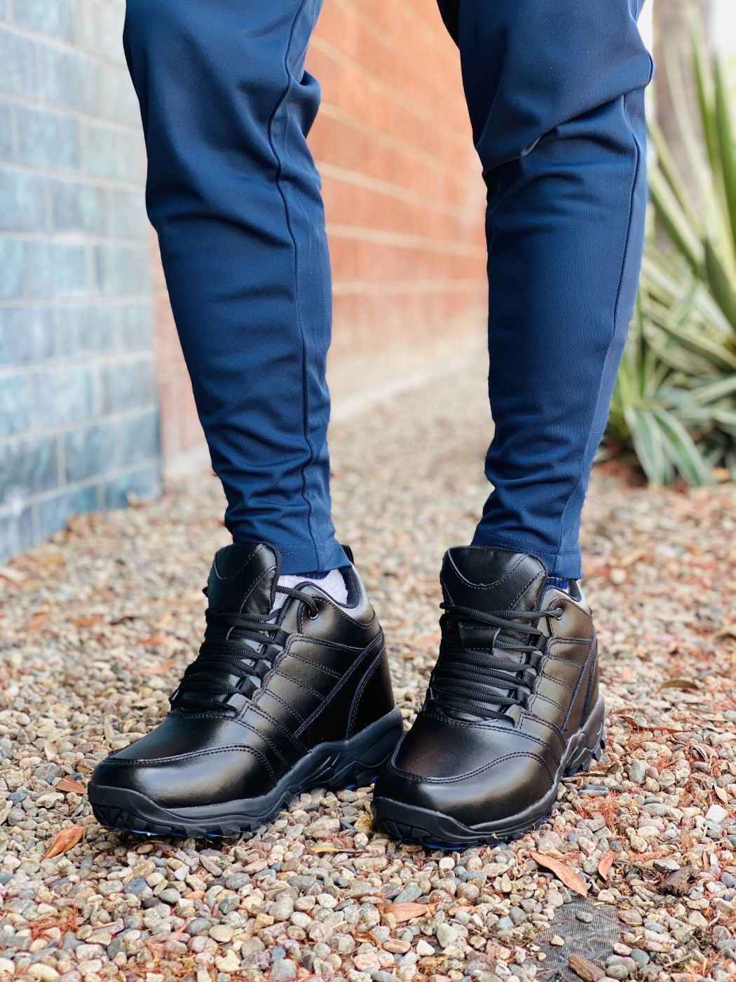 CALTO - FD003 - 4.5 Inches Taller (Black) - Lightweight Tallmenshoes.com