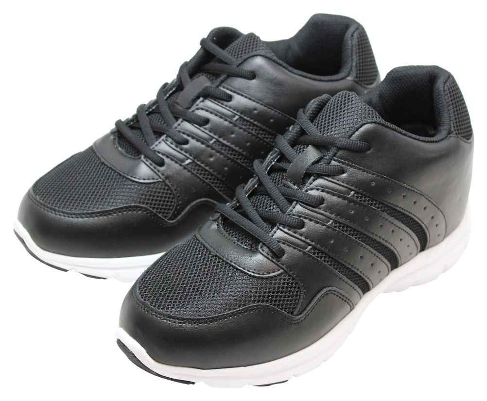 CALTO - G8817 - 3.2 Inches Taller (Black) - Super Lightweight Tallmenshoes.com