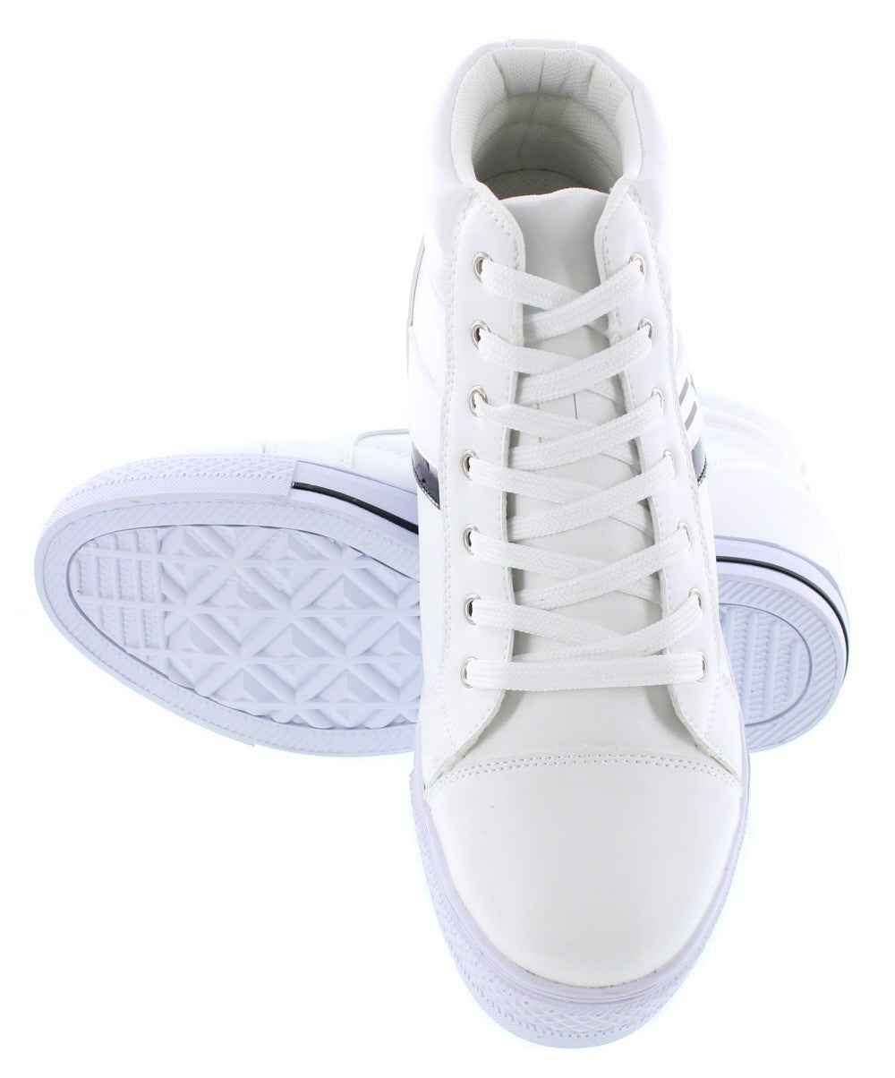 CALDEN High-Top Elevator Sneakers - Three Inches - K107222 Tallmenshoes.com