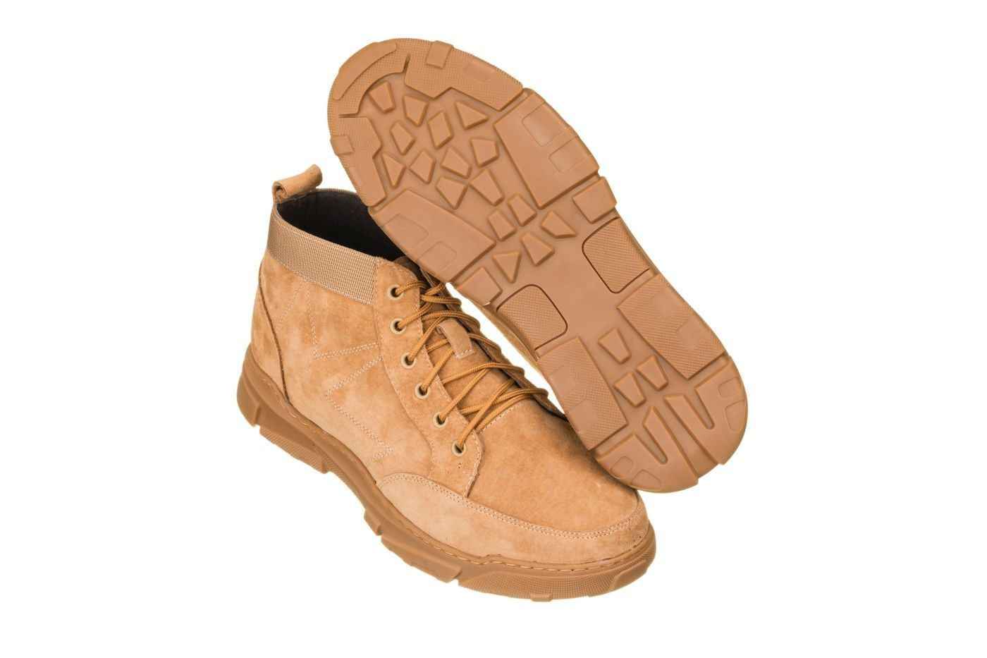 CALTO - K50131 - 2.9 Inches Taller (Nubuck Desert Tan) Tallmenshoes.com