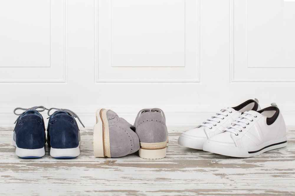 TOTO - D8171 - 2.4 Inches Taller (White/Black) Tallmenshoes.com
