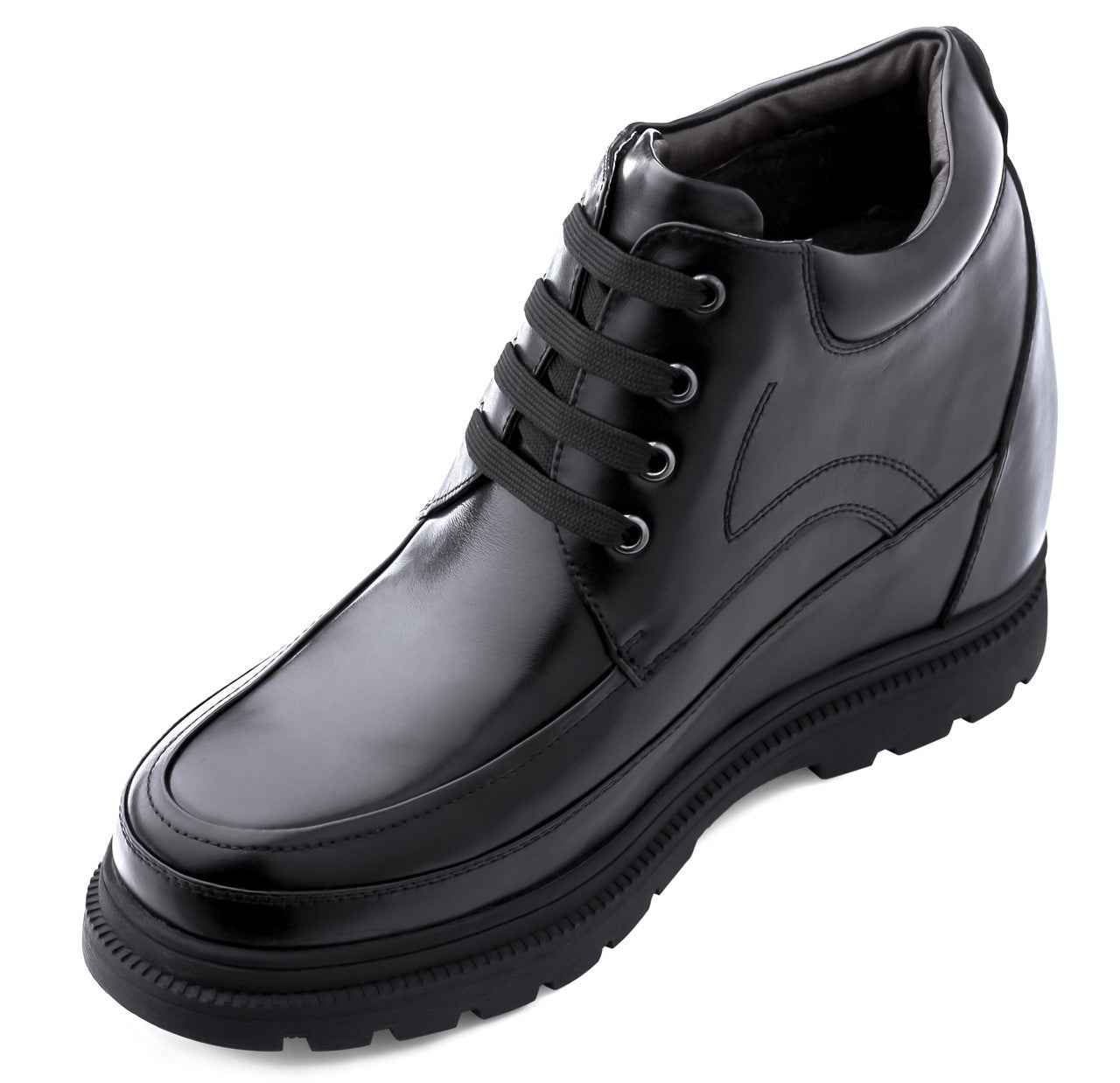 CALDEN Leather Elevator Boots - 5.2 Inches - K511615 Tallmenshoes.com
