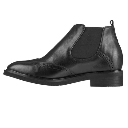 Leather Wing-Tip Ankle Boots - Three Inches - K28802 Tallmenshoes.com
