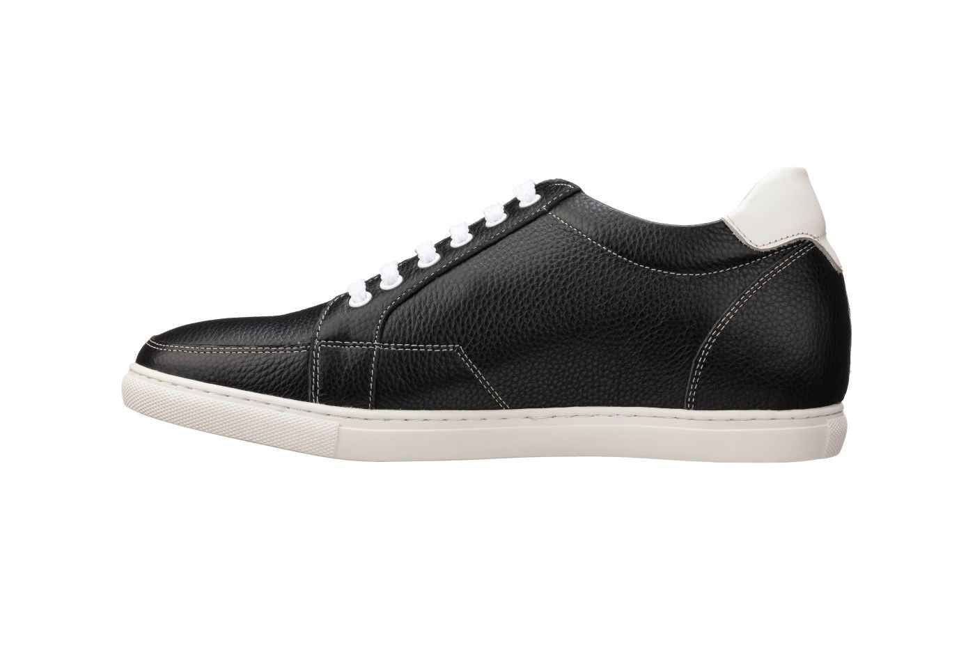 CALTO - K0081 - 2.5 Inches Taller (Black/White) Tallmenshoes.com