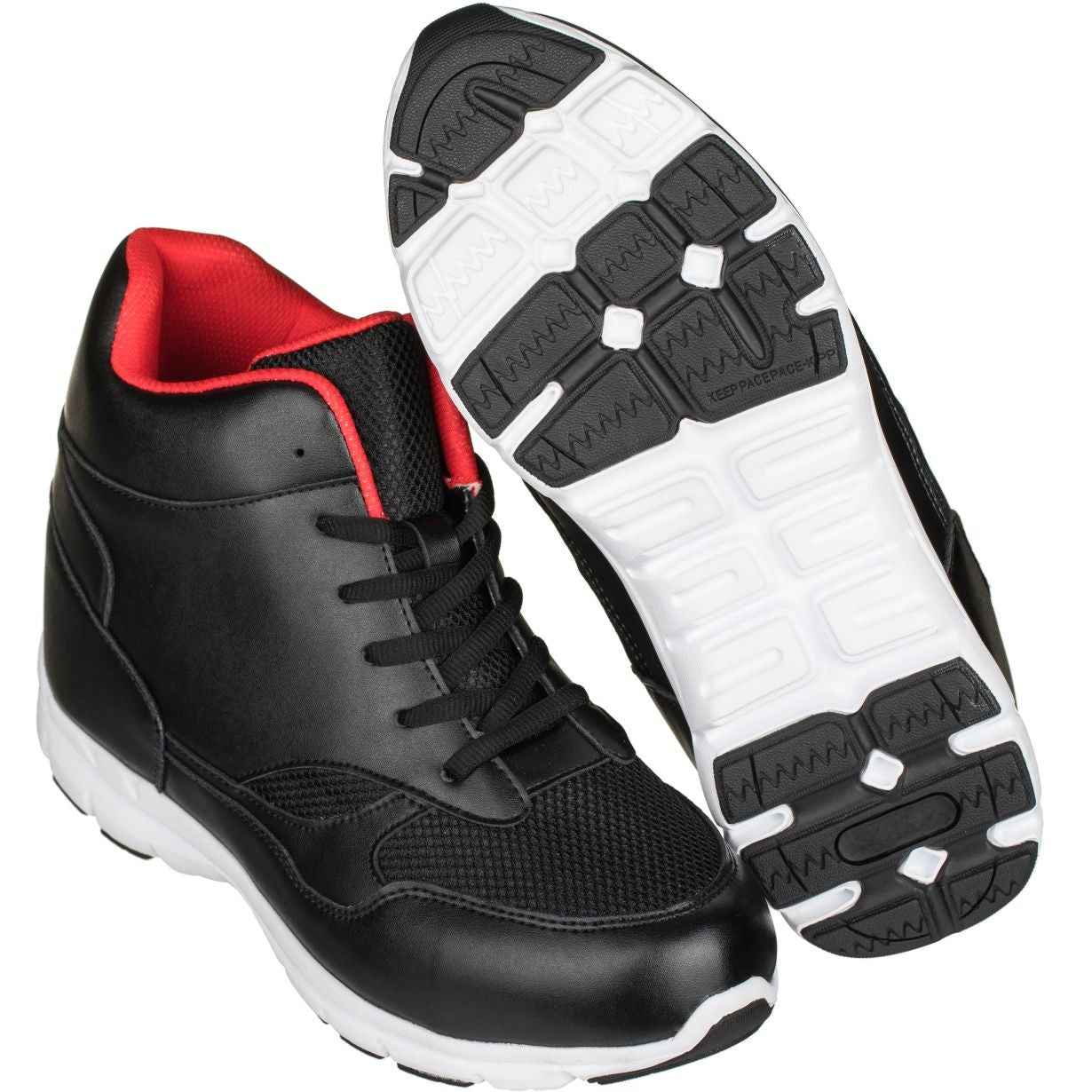 CALTO Leather High-Top Sneakers - Four Inches - G3332 Tallmenshoes.com