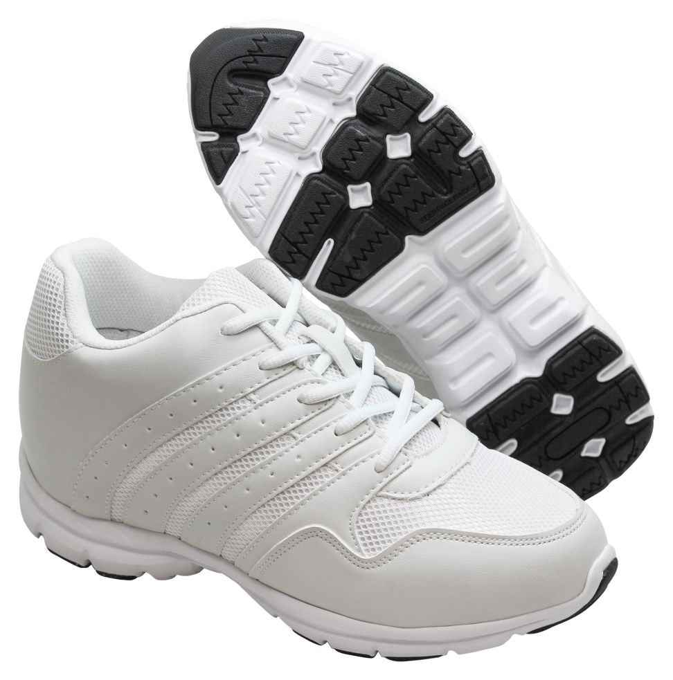 CALTO - G8818 - 3.2 Inches Taller (White) - Super Lightweight Tallmenshoes.com