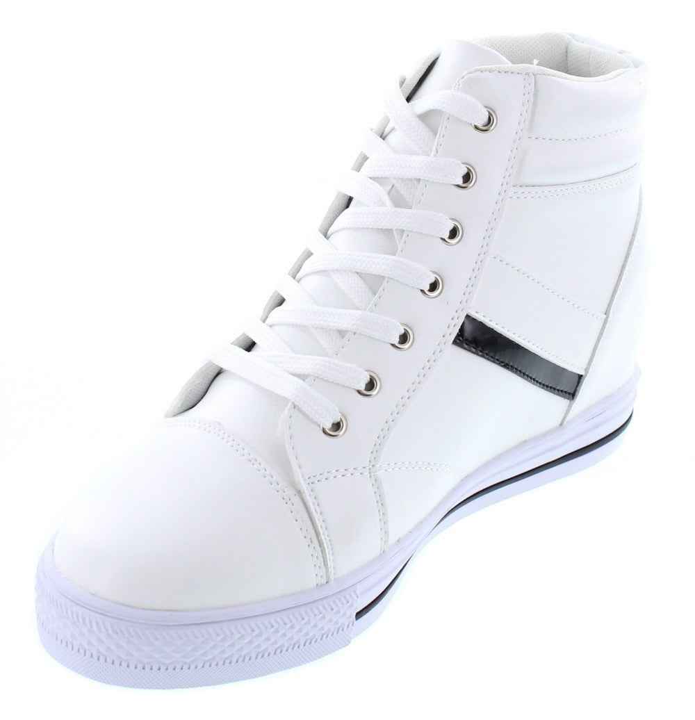 CALDEN High-Top Elevator Sneakers - Three Inches - K107222 Tallmenshoes.com