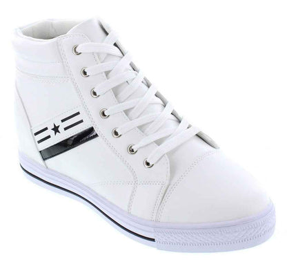 CALDEN High-Top Elevator Sneakers - Three Inches - K107222 Tallmenshoes.com