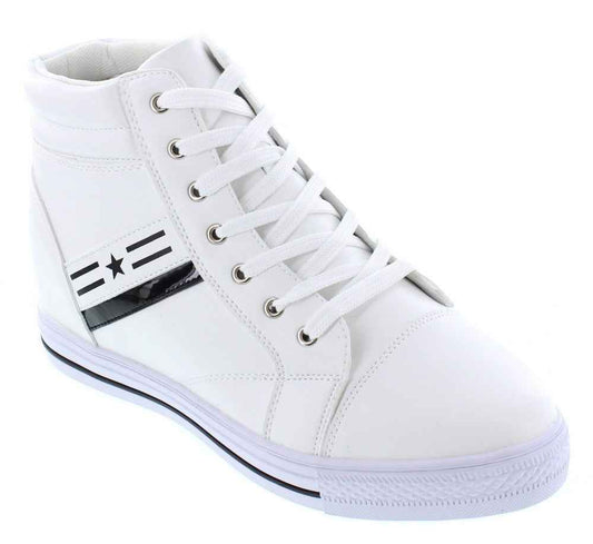 CALDEN High-Top Elevator Sneakers - Three Inches - K107222 Tallmenshoes.com