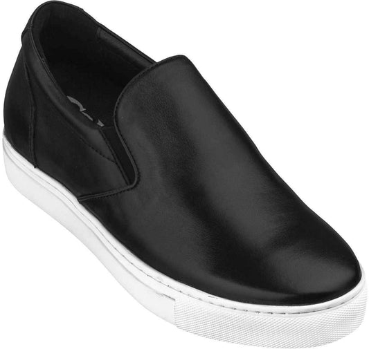 CALTO - T1021 - 2.4 Inches Taller (Black) Nappa Leather - Lightweight Tallmenshoes.com