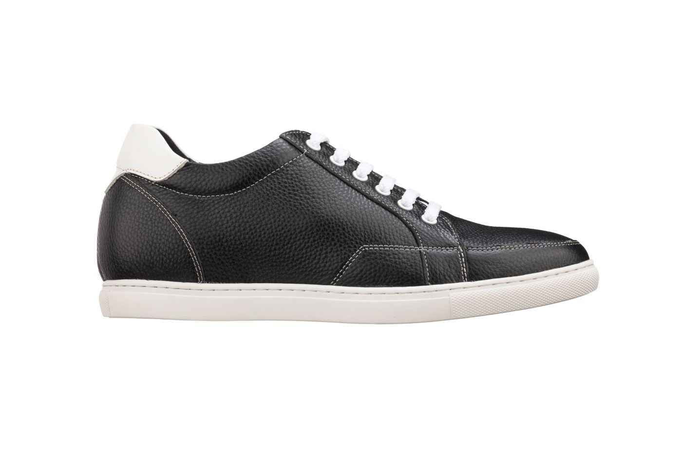 CALTO - K0081 - 2.5 Inches Taller (Black/White) Tallmenshoes.com