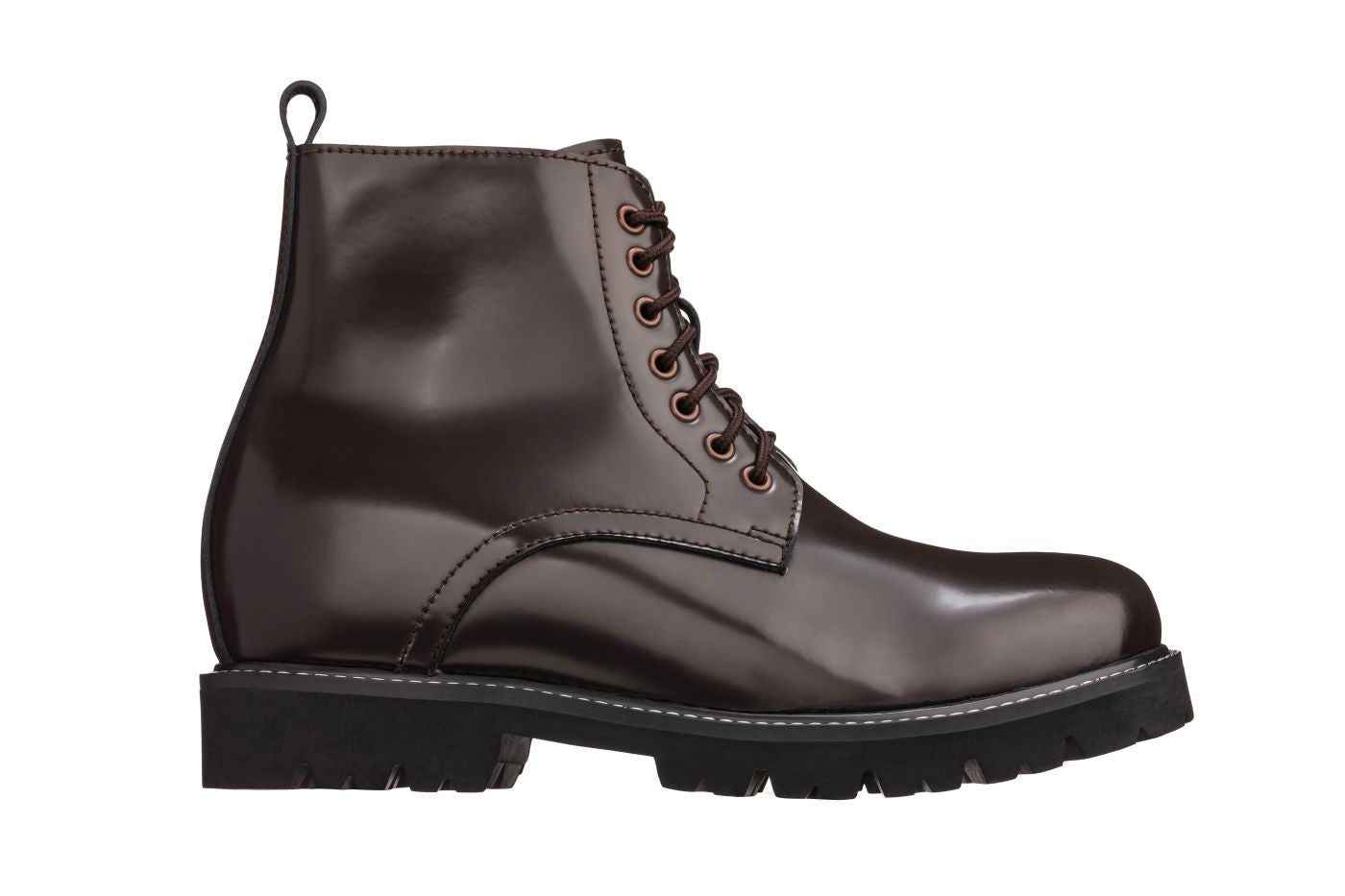 CALTO - K8711 - 3.3 Inches Taller (Dark Brown) Tallmenshoes.com