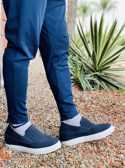 CALTO - G63892 - 3 Inches Taller (Navy) - Lightweight Tallmenshoes.com