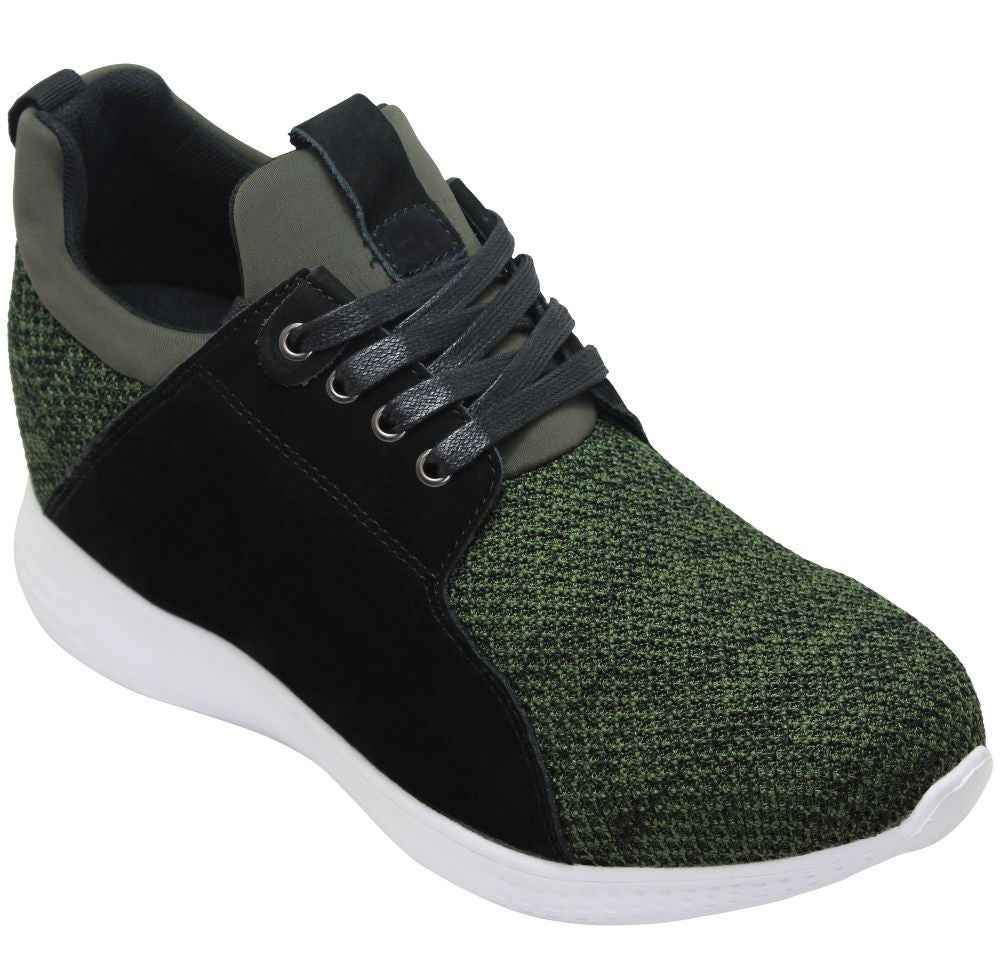 CALTO - H71921 - 3.2 Inches Taller (Army Green) - Super Lightweight Tallmenshoes.com