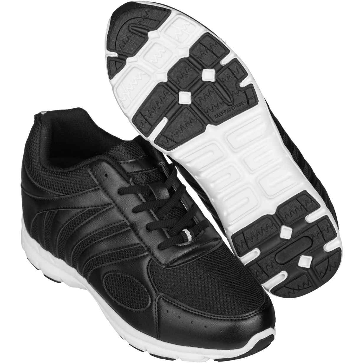CALTO - G3304 - 3 Inches Taller (Black) - Super Lightweight Tallmenshoes.com