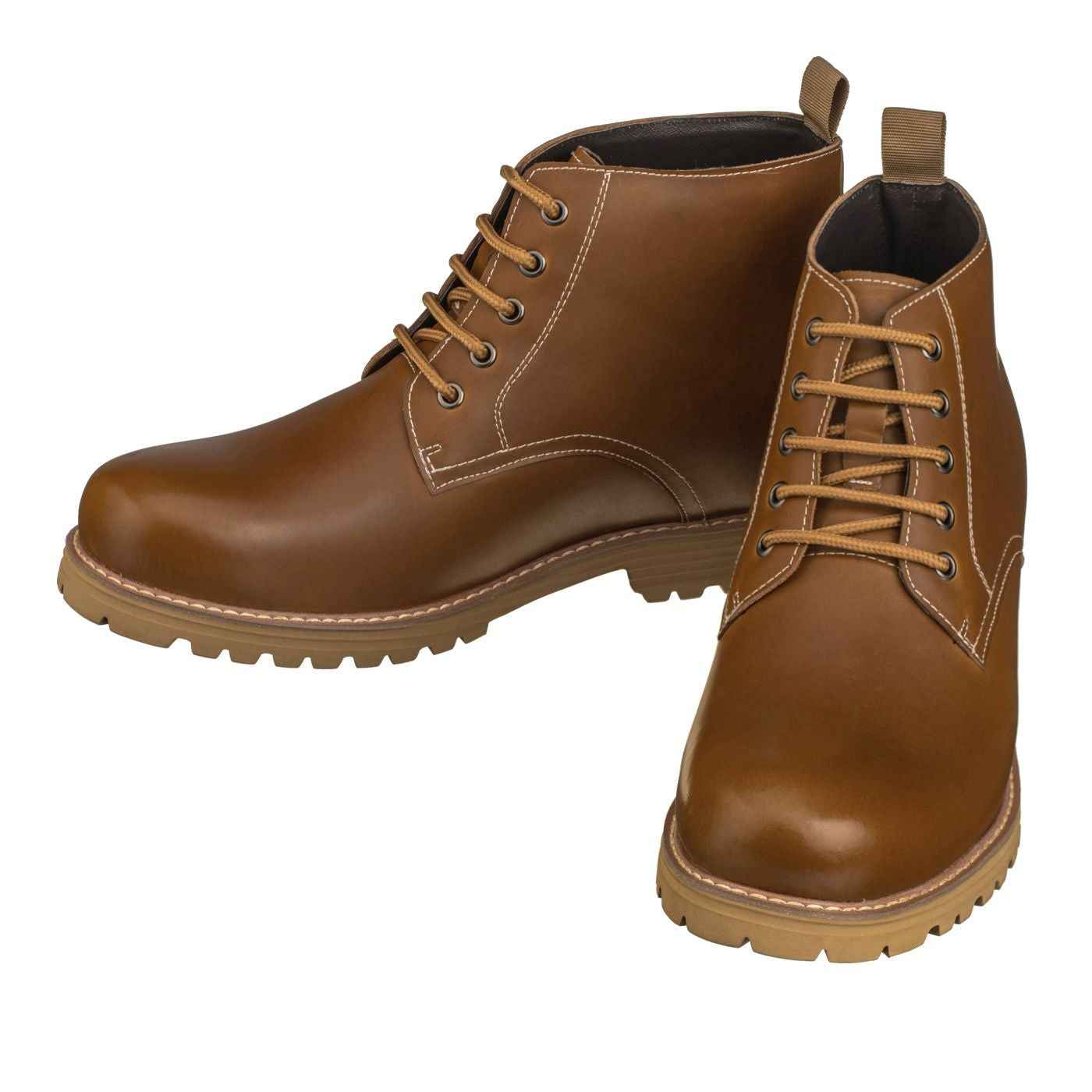CALTO - S8751 - 3.4 Inches Taller (Brown) Tallmenshoes.com