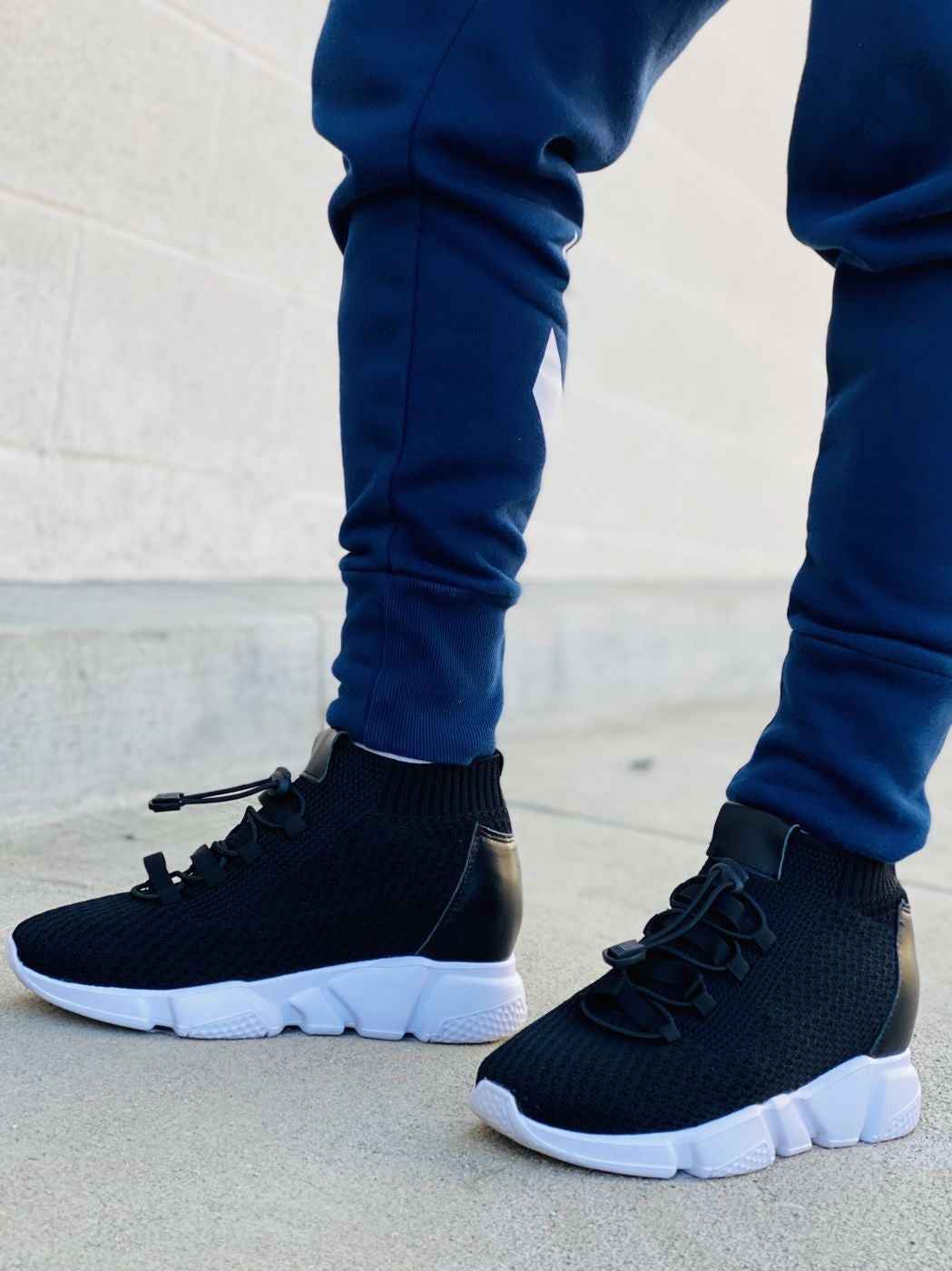 CALTO - H1721 - 3.2 Inches Taller (Black) - Ultra Lightweight Tallmenshoes.com