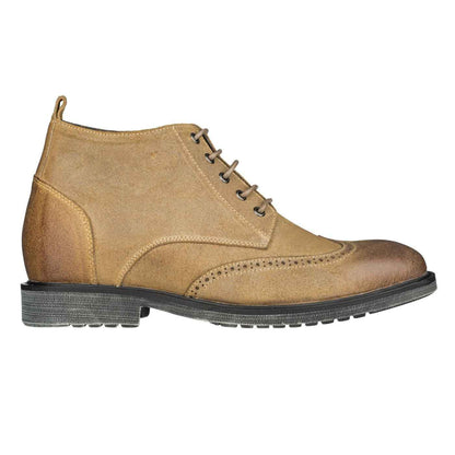 CALTO - S3652 - 3.0 Inches Taller (Light Brown) - Lightweight Tallmenshoes.com
