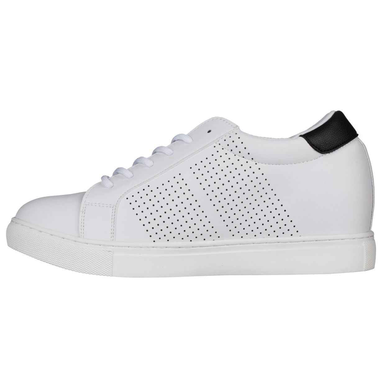CALTO 2.6-Inch Taller White Elevator Sneakers H0833 Tallmenshoes.com