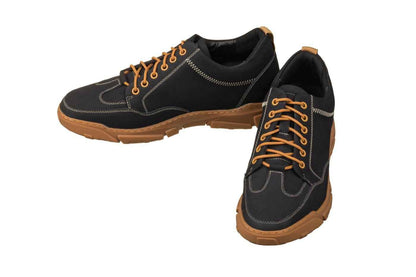 CALTO - K8025 - 2.8 Inches Taller (Black) - Hiking Style Tallmenshoes.com