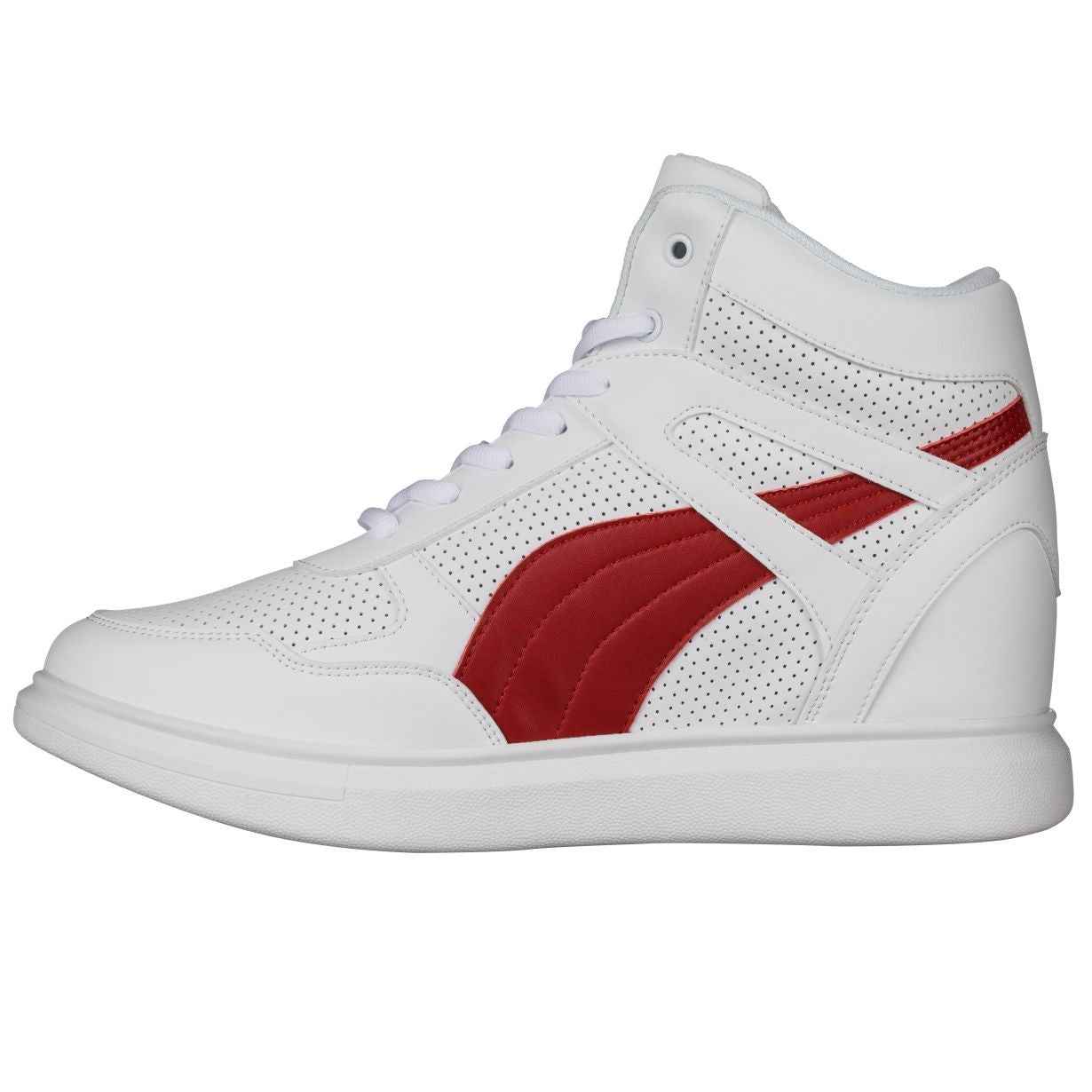CALTO - H71902 - 3.8 Inches Taller (White/Red) Tallmenshoes.com