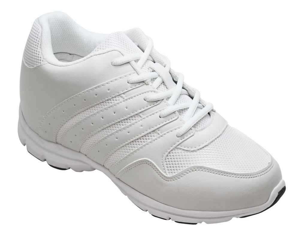 CALTO - G8818 - 3.2 Inches Taller (White) - Super Lightweight Tallmenshoes.com