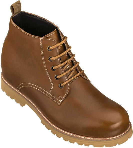 CALTO - S8751 - 3.4 Inches Taller (Brown) Tallmenshoes.com
