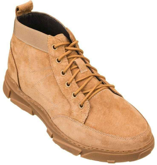 CALTO - K50131 - 2.9 Inches Taller (Nubuck Desert Tan) Tallmenshoes.com