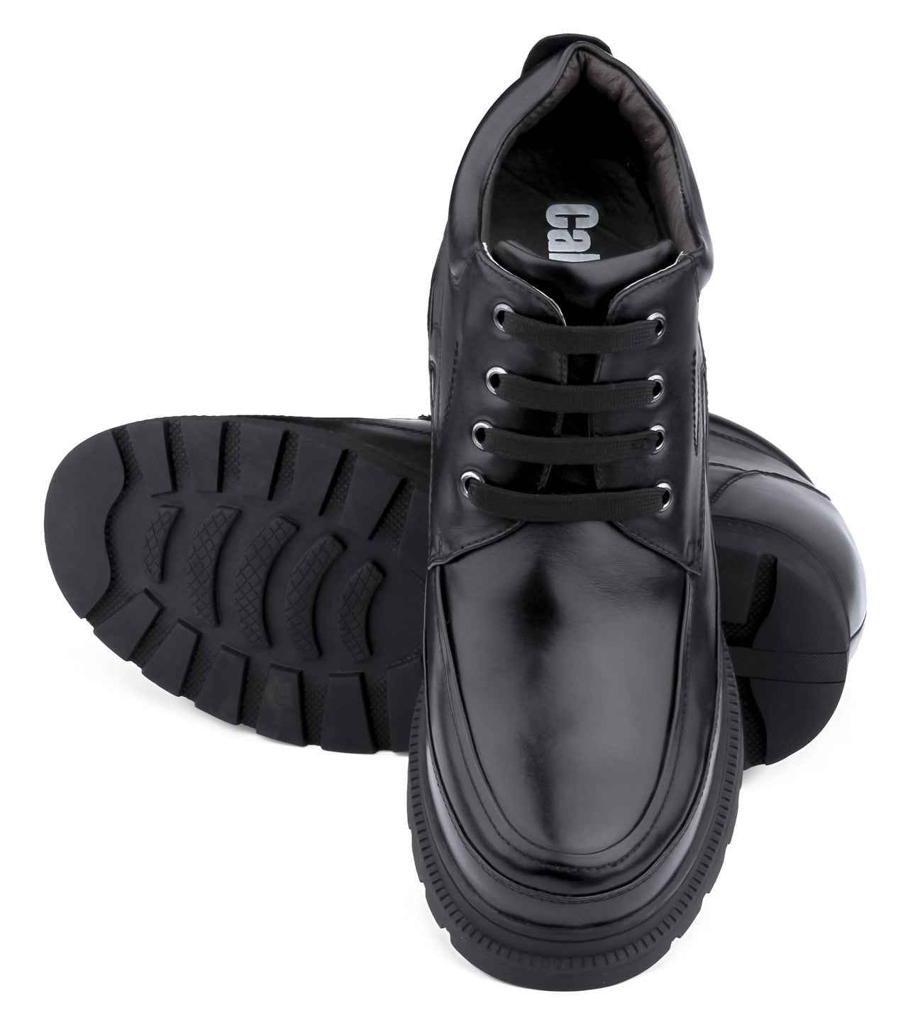 CALDEN Leather Elevator Boots - 5.2 Inches - K511615 Tallmenshoes.com