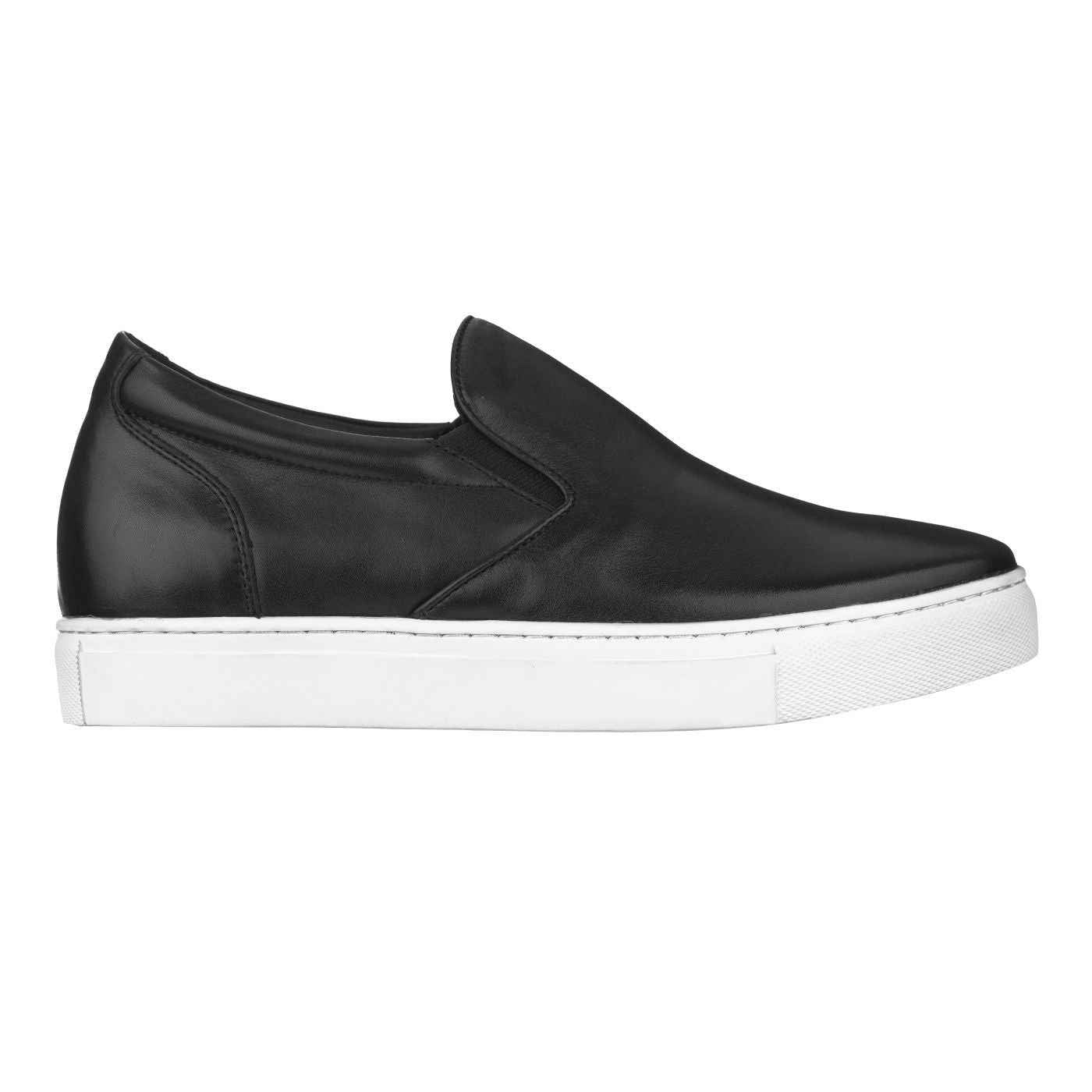 CALTO - T1021 - 2.4 Inches Taller (Black) Nappa Leather - Lightweight Tallmenshoes.com
