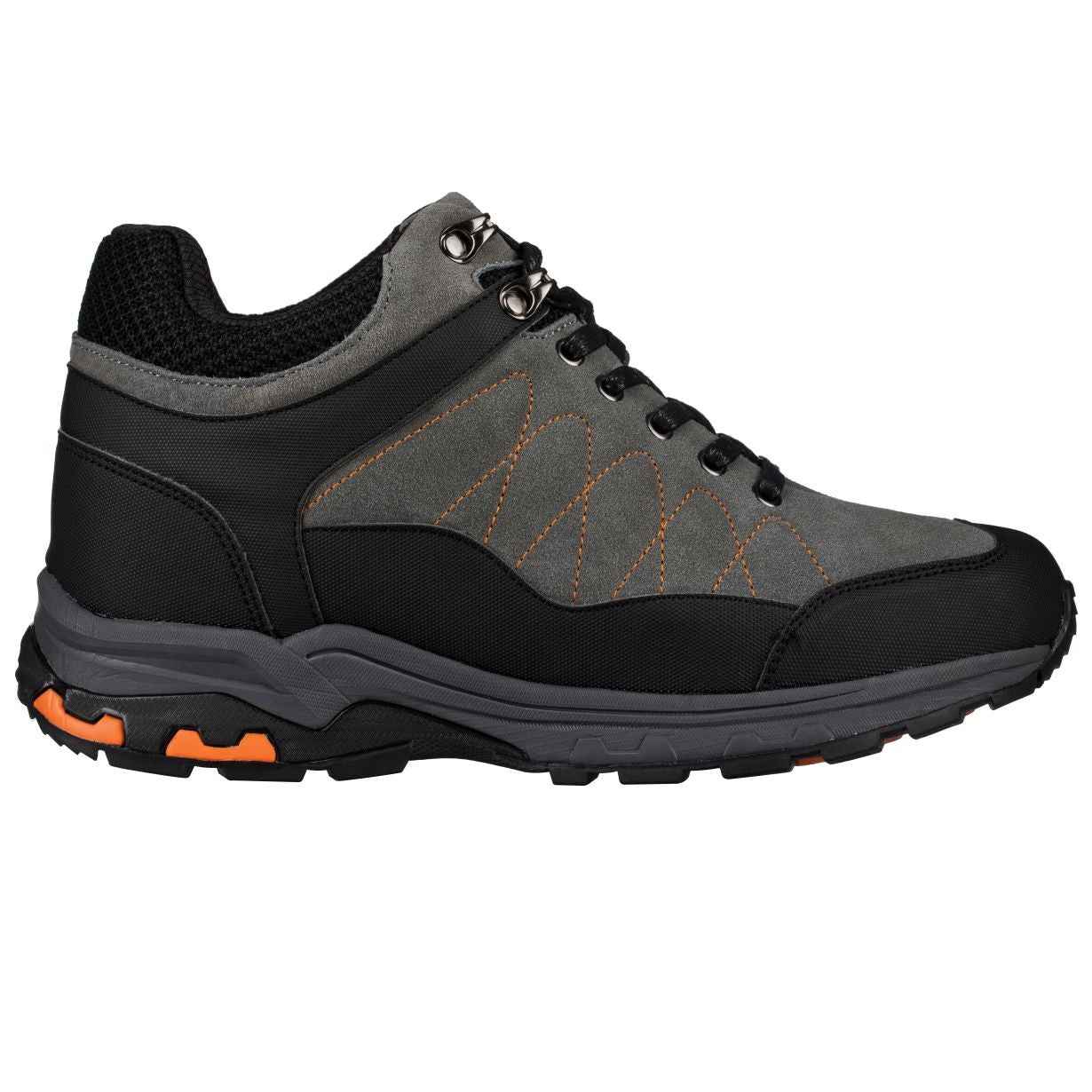 CALTO - H75472 - 3.2 Inches Taller (Grey) - Hiking Style Boots Tallmenshoes.com