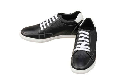 CALTO - K0081 - 2.5 Inches Taller (Black/White) Tallmenshoes.com