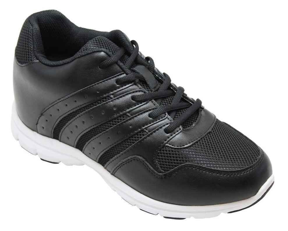 CALTO - G8817 - 3.2 Inches Taller (Black) - Super Lightweight Tallmenshoes.com