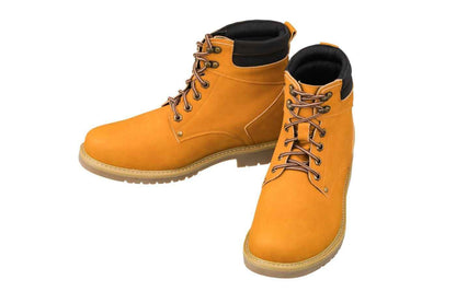 CALTO - K8821 - 3.2 Inches Taller (Nubuck Camel) - Work Style Boot Tallmenshoes.com