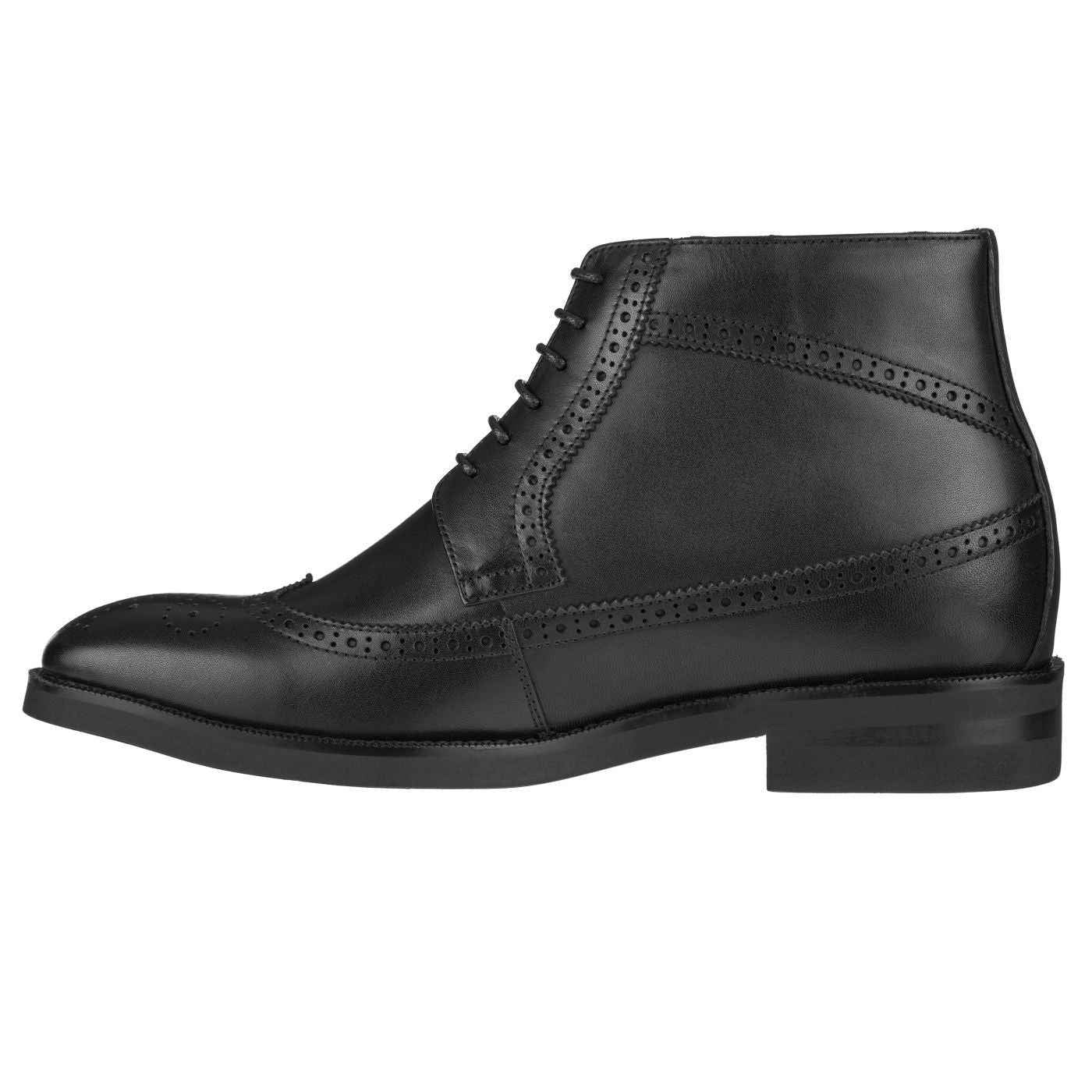 CALTO - S27001 - 3.2 Inches Taller (Black) - Lightweight Tallmenshoes.com
