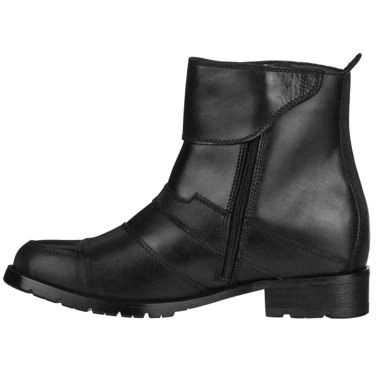 Black CALTO Elevator Motorcycle Boots - 3.3 Inches - G6251 Tallmenshoes.com