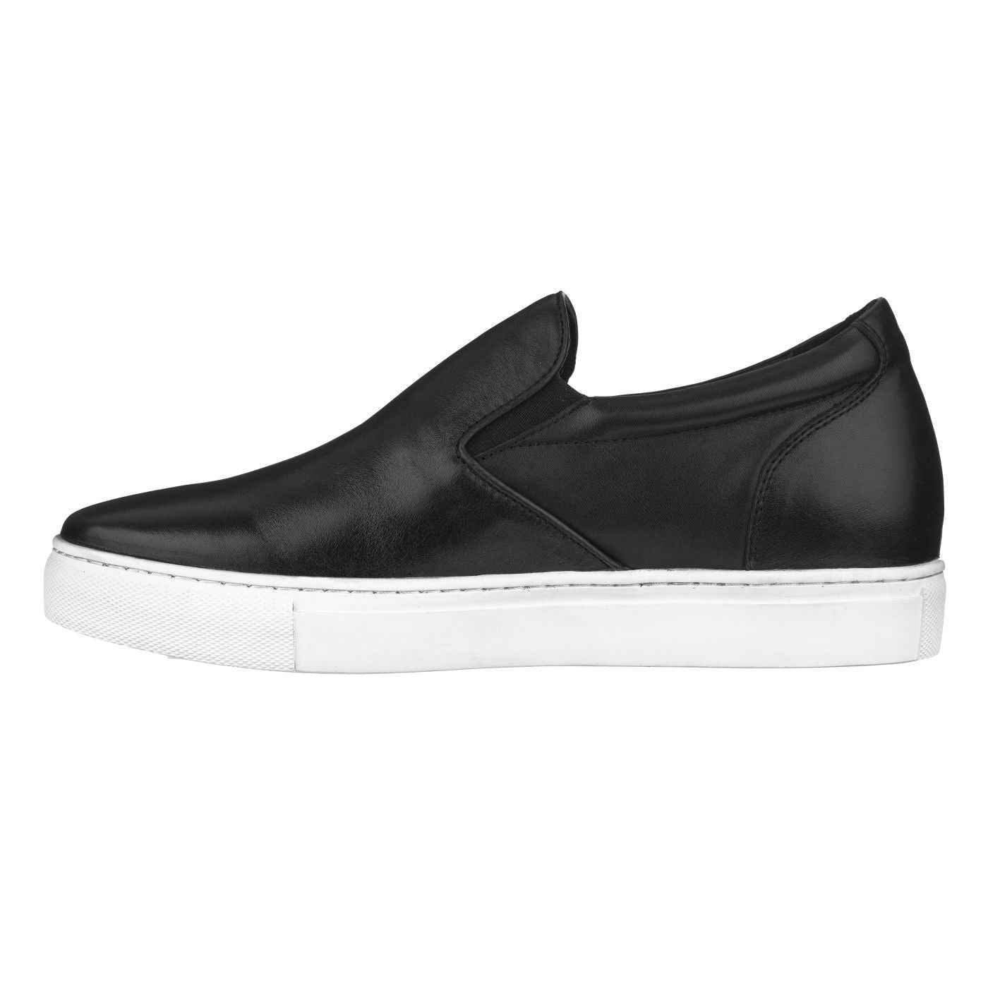 CALTO - T1021 - 2.4 Inches Taller (Black) Nappa Leather - Lightweight Tallmenshoes.com